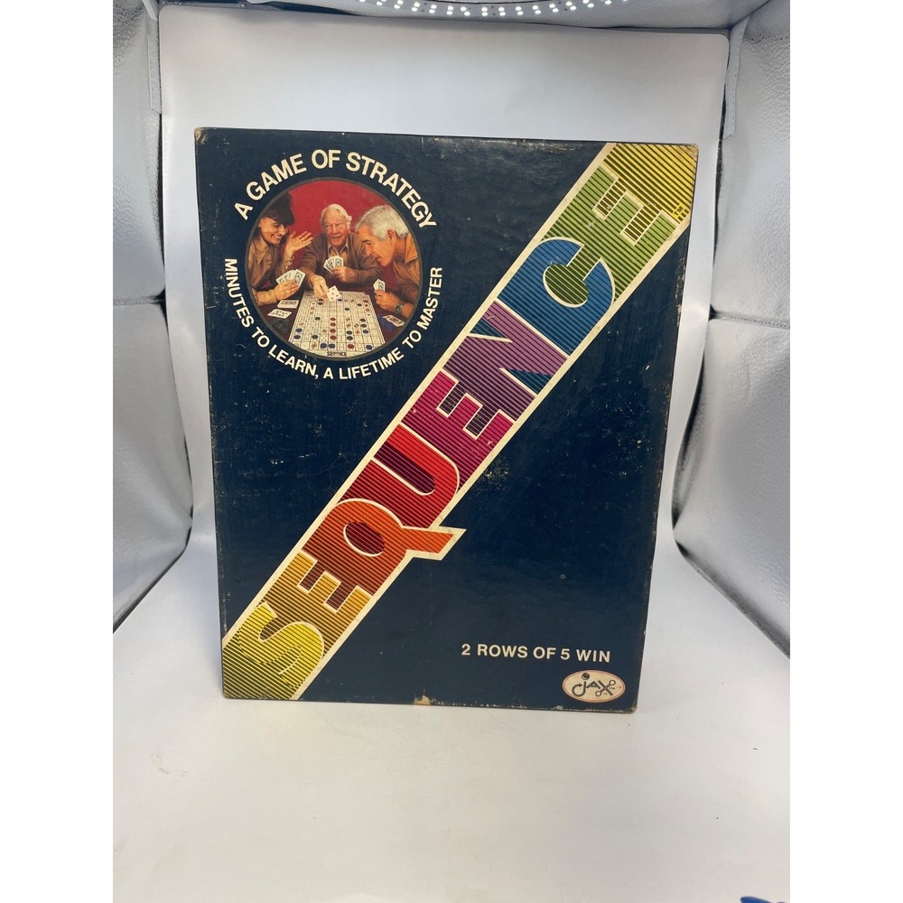 Sequence Vintage 1986 game of strategy minutes to learn. A lifetime to master